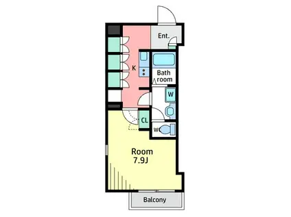 ネスト マグノリア(1K/2階)の間取り写真