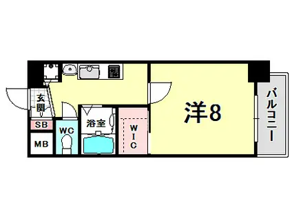 CITTA・VISTA神戸下山手通(1K/5階)の間取り写真