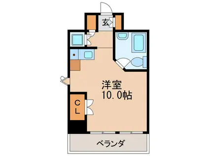 メゾン・ド・レジャンド(ワンルーム/3階)の間取り写真