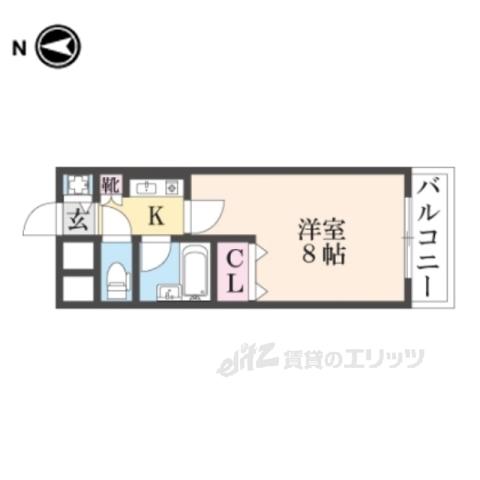 EXCELENTE FABRICA(1K/5階)の間取り写真