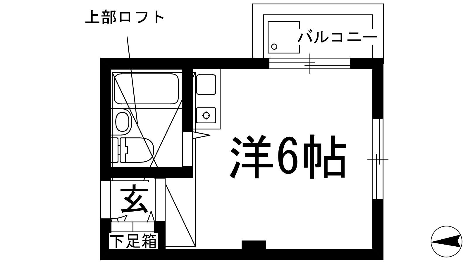 サンパレス21ベルデ1(ワンルーム/4階)の間取り写真