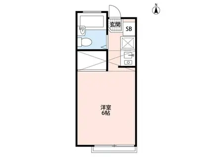 REDEAL新所沢(ワンルーム/1階)の間取り写真
