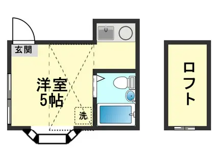 アゼリアハイツII(ワンルーム/3階)の間取り写真