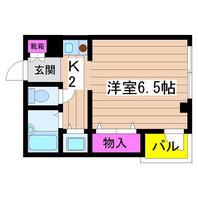 本町井出ビル(1K/8階)の間取り写真