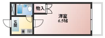 あかねハイツ(1K/3階)の間取り写真