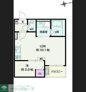 JACK KORAKUI(1LDK/1階)の間取り写真