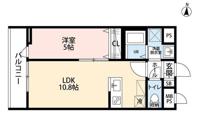 リーブルファイン大宮天沼町(1LDK/1階)の間取り写真