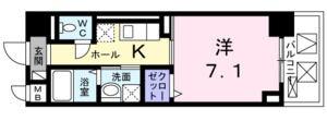 GARBO(1K/9階)の間取り写真