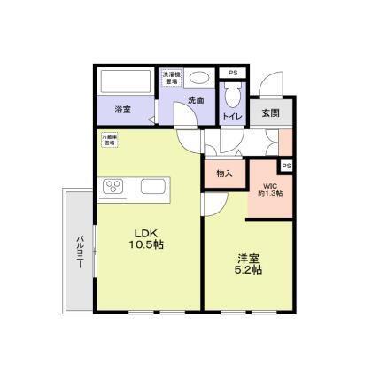 RENOM SAKURADAI(1LDK/1階)の間取り写真