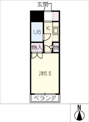 AVORIO上矢田(1K/5階)の間取り写真