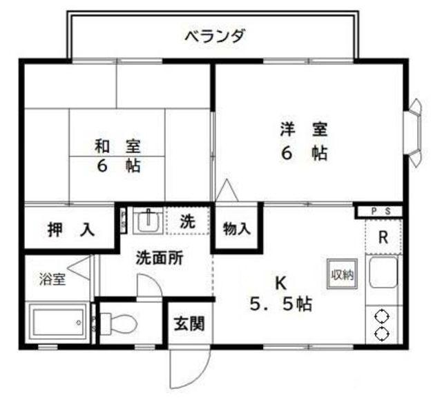 コート早宮B棟(2K/1階)の間取り写真