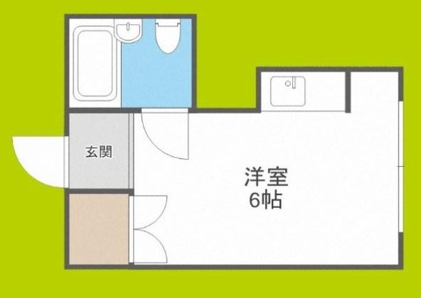 パシフィック玉津(ワンルーム/1階)の間取り写真