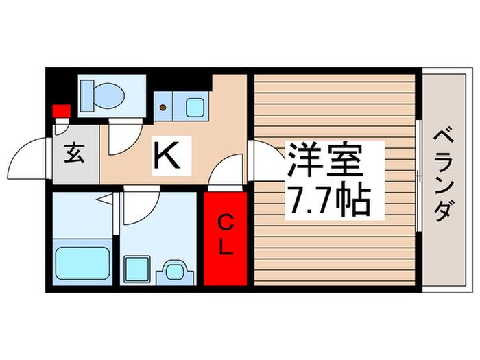CEREZO五香A(1K/2階)の間取り写真