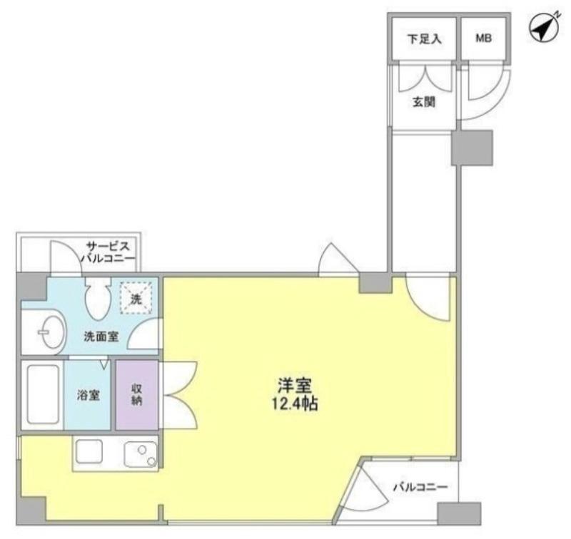 ARQ大森(ワンルーム/2階)の間取り写真