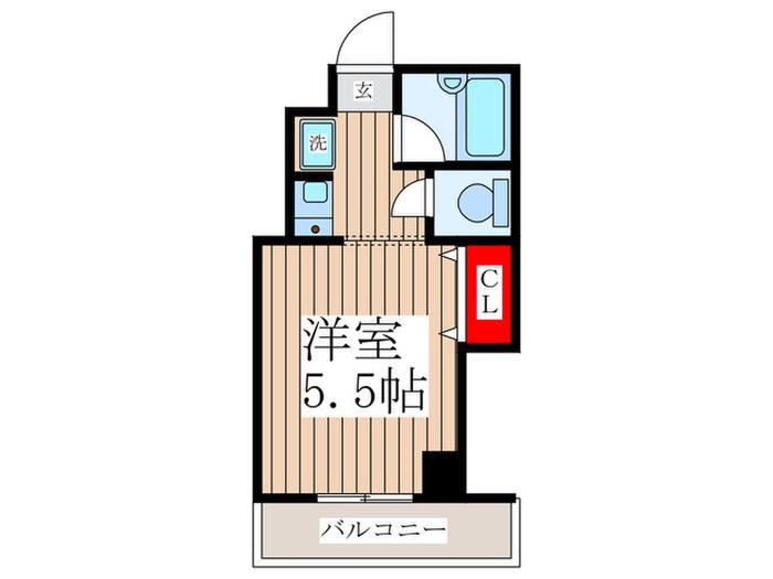 勝どき第3関根ビル(ワンルーム/4階)の間取り写真
