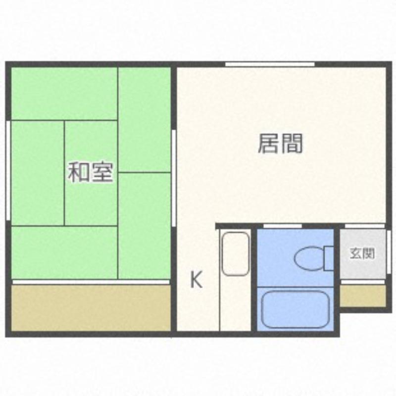 パークビューハウス(1LDK/2階)の間取り写真