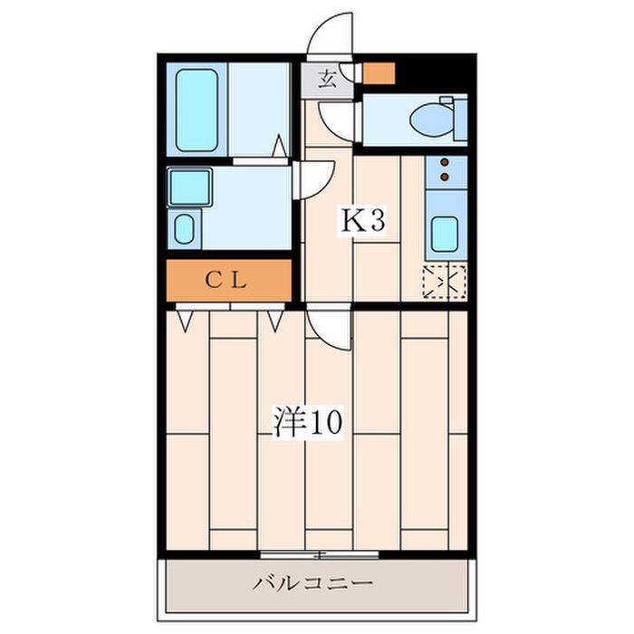 アメージングエステート(1K/2階)の間取り写真