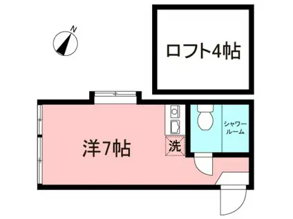 ユナイト反町セザンヌ(ワンルーム/1階)の間取り写真