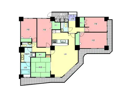 三の丸グランキャッスルタワー(5LDK/20階)の間取り写真