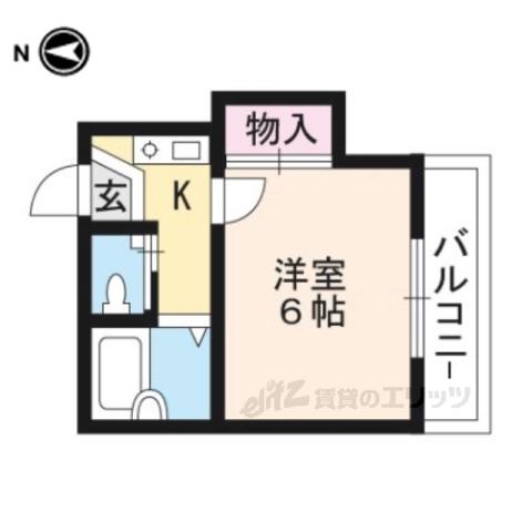 KS GARDEN(1K/2階)の間取り写真
