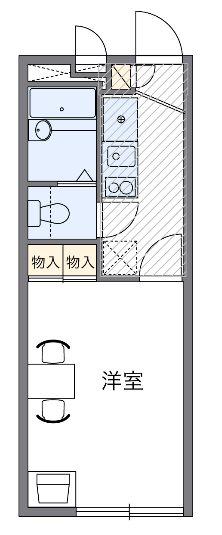 山崎85(1K/2階)の間取り写真