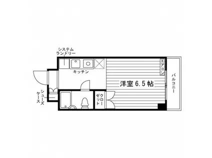 パレドール(1K/2階)の間取り写真