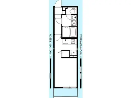 リブリ・TSURUGAMINE(ワンルーム/3階)の間取り写真