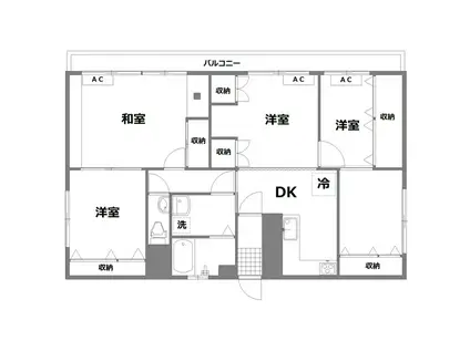 S-HOUSE(3LDK/3階)の間取り写真