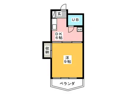 COOP・S(1DK/3階)の間取り写真