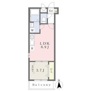 大旺スクエア(1LDK/1階)の間取り写真