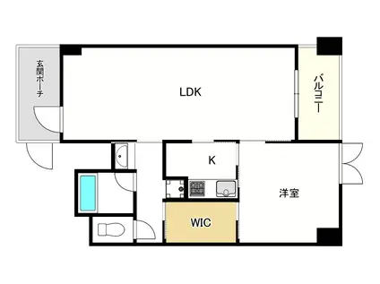 F-STUDIO VERONICA(1LDK/2階)の間取り写真