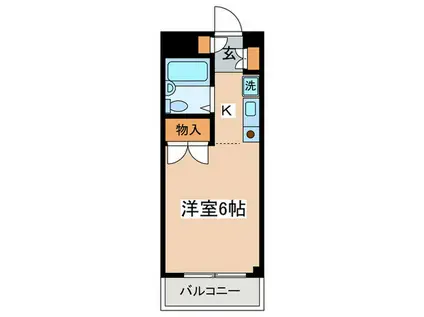 アズマビル(1K/1階)の間取り写真