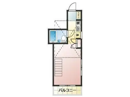 パシフィックビル(ワンルーム/3階)の間取り写真