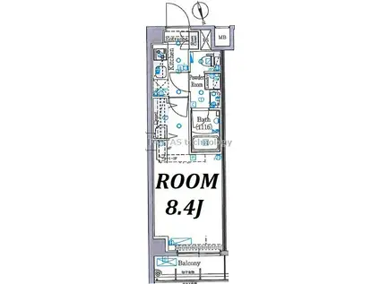 プレセダンヒルズ向島イースト(1K/3階)の間取り写真