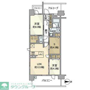 プレサンス ロジェ 名古屋駅ノース FRONT(2SLDK/15階)の間取り写真
