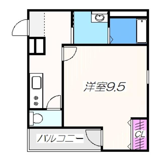 フジパレス堺南長尾V番館(1K/1階)の間取り写真