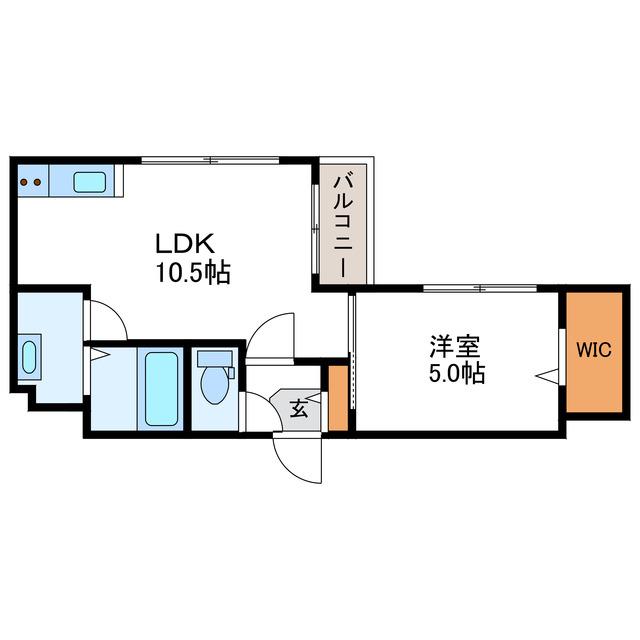 MASCALESE マスカレーゼ(1LDK/4階)の間取り写真