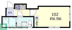 GRIP吉祥寺(1K/1階)の間取り写真