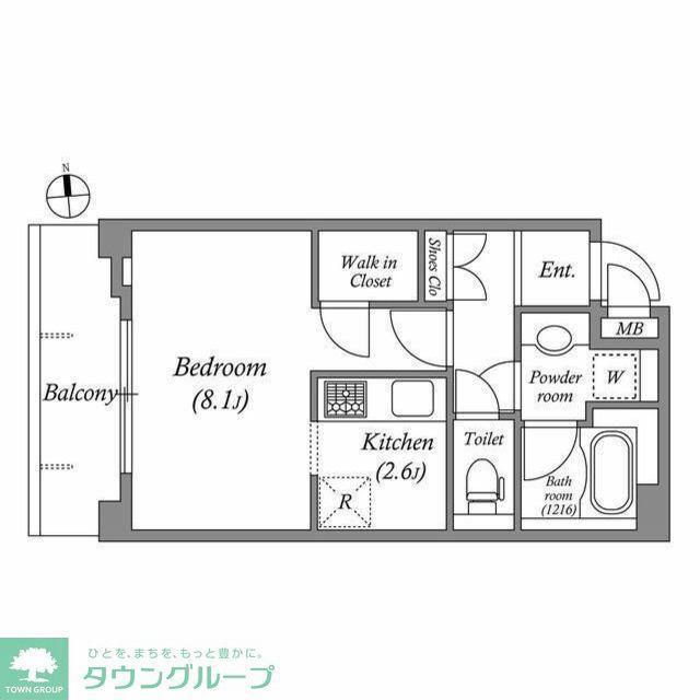 レジデンス新蒲田スクエア(1K/3階)の間取り写真
