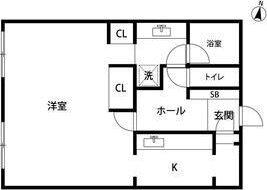 Dグラフォート浜松DSTOWER(1K/22階)の間取り写真