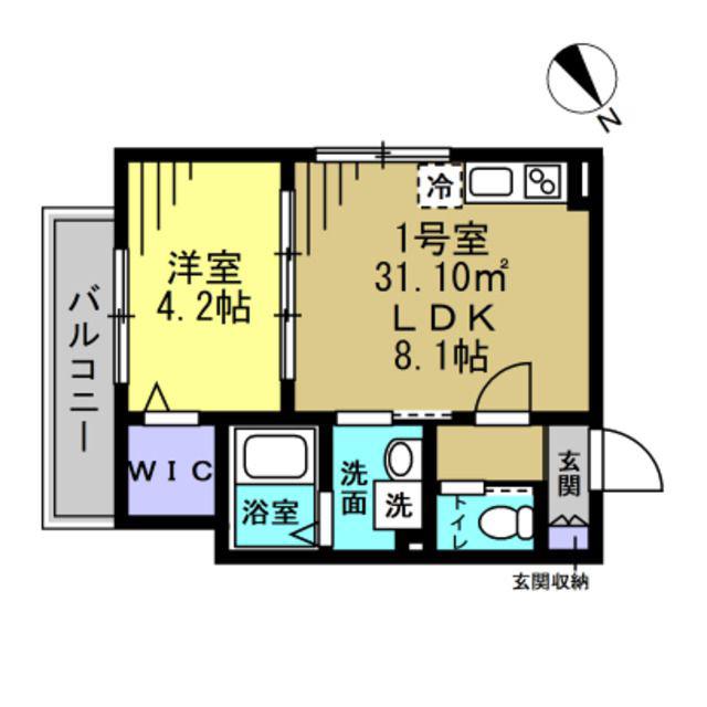 D-COMFORT八千代台(1LDK/1階)の間取り写真