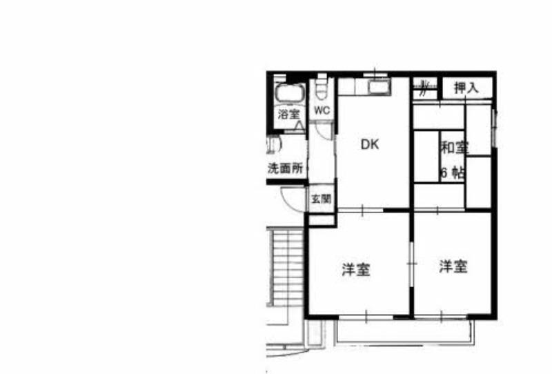 プラネット21(3DK/2階)の間取り写真