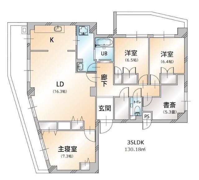 ブロード大塚(3SLDK/8階)の間取り写真