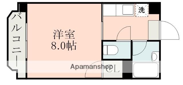 パークハイム鈴木(1K/4階)の間取り写真