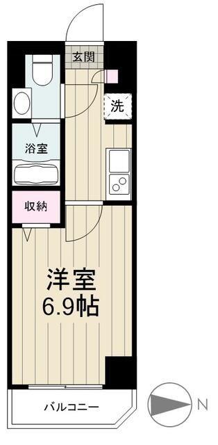 MAXIV西川口AZ TRE(1K/3階)の間取り写真