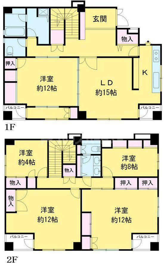 ヴィラ墨田(5LDK/3階)の間取り写真