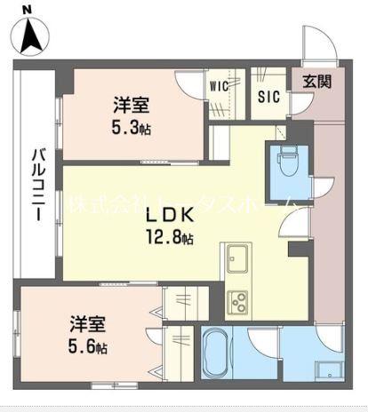 セレアンジュ(2LDK/2階)の間取り写真