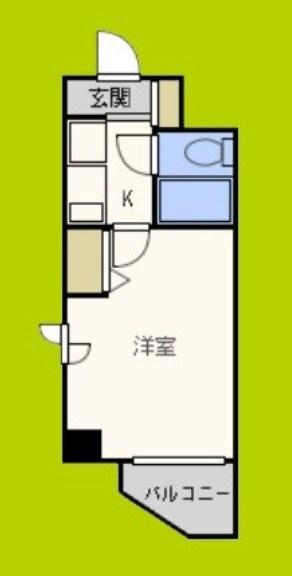 エスリード塚本第2(1K/4階)の間取り写真