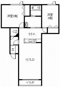 POPLAR5・3(2LDK/2階)の間取り写真