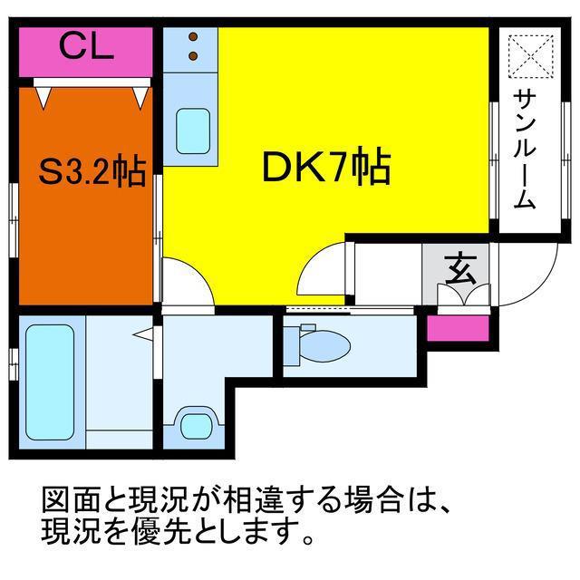 KO OLINA TOWN A(1DK/1階)の間取り写真